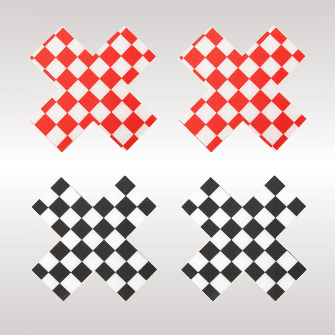 Peekaboo Pasties Off The Wall X in Black  from SexyShoes.com