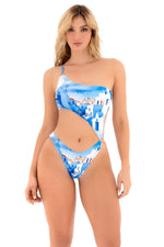 One Piece Asymmetrical Single Shoulder Swimsuit