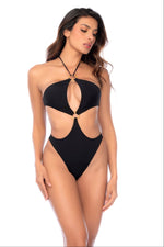 One Piece Front Keyhole Cut Swimsuit