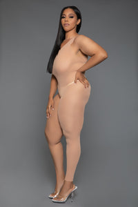 One Shoulder Sheer Bodystocking-Bodystockings-SEXYSHOES.COM
