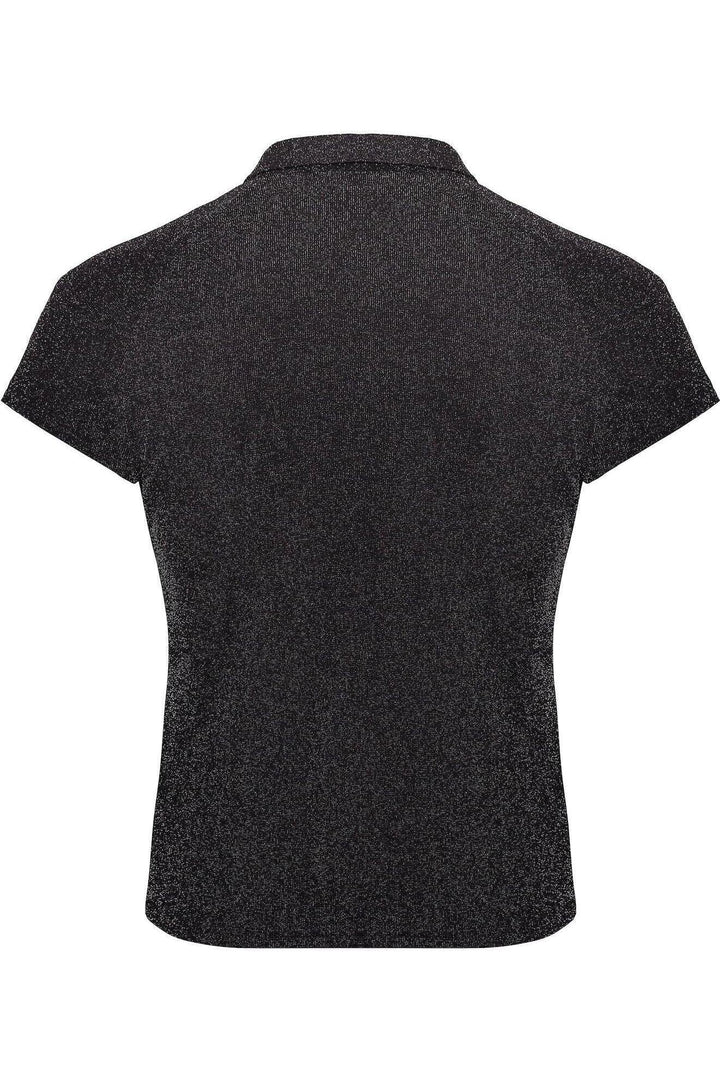 Onyx Black Men's Mesh Polo Top
