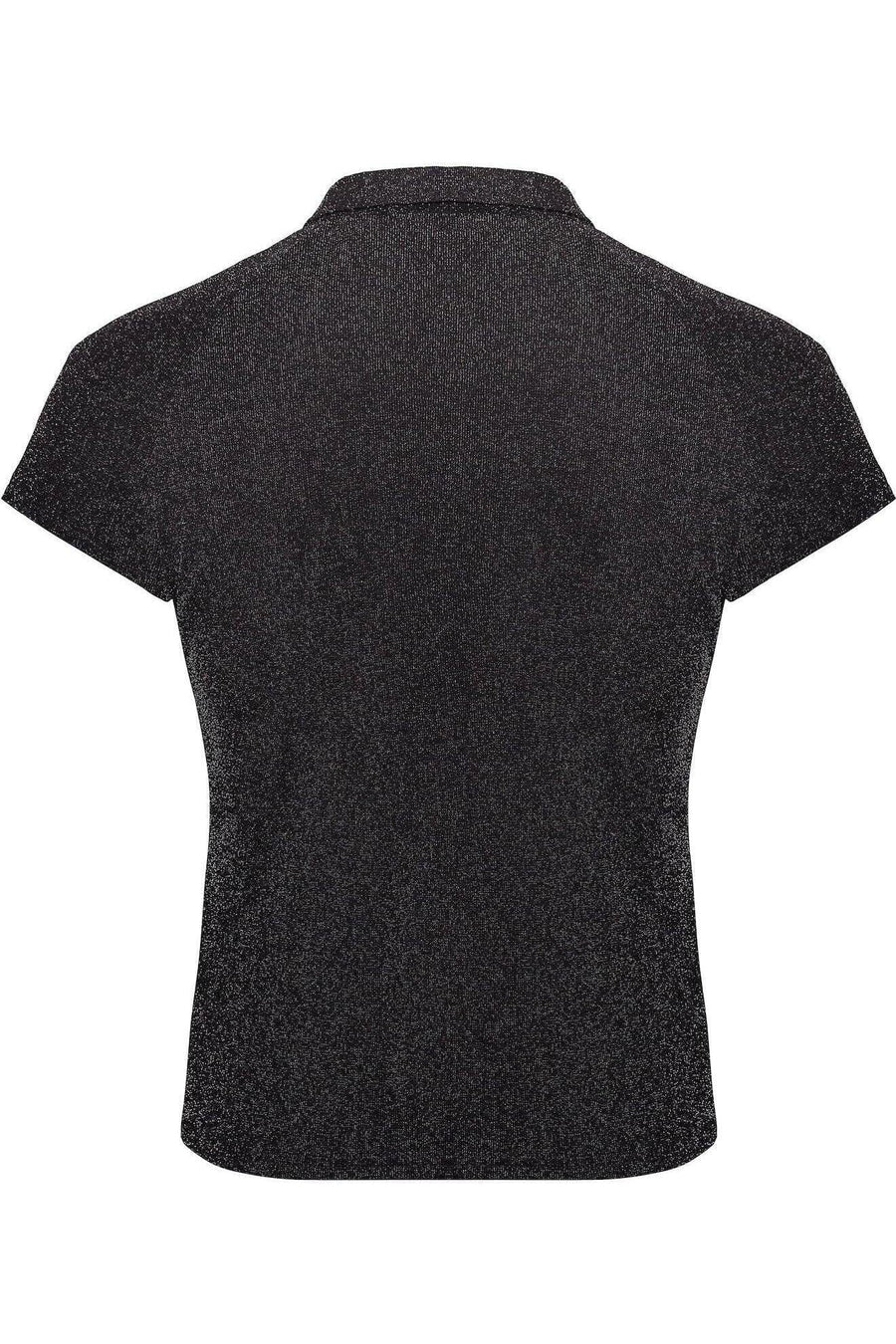 Onyx Black Men's Mesh Polo Top