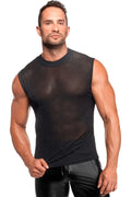 Onyx Black Men's Mesh Tank Top