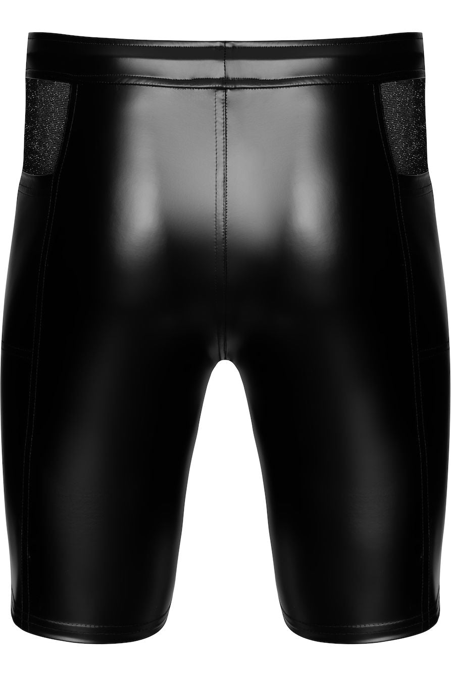 Onyx Hybrid Men's Black Biker Shorts