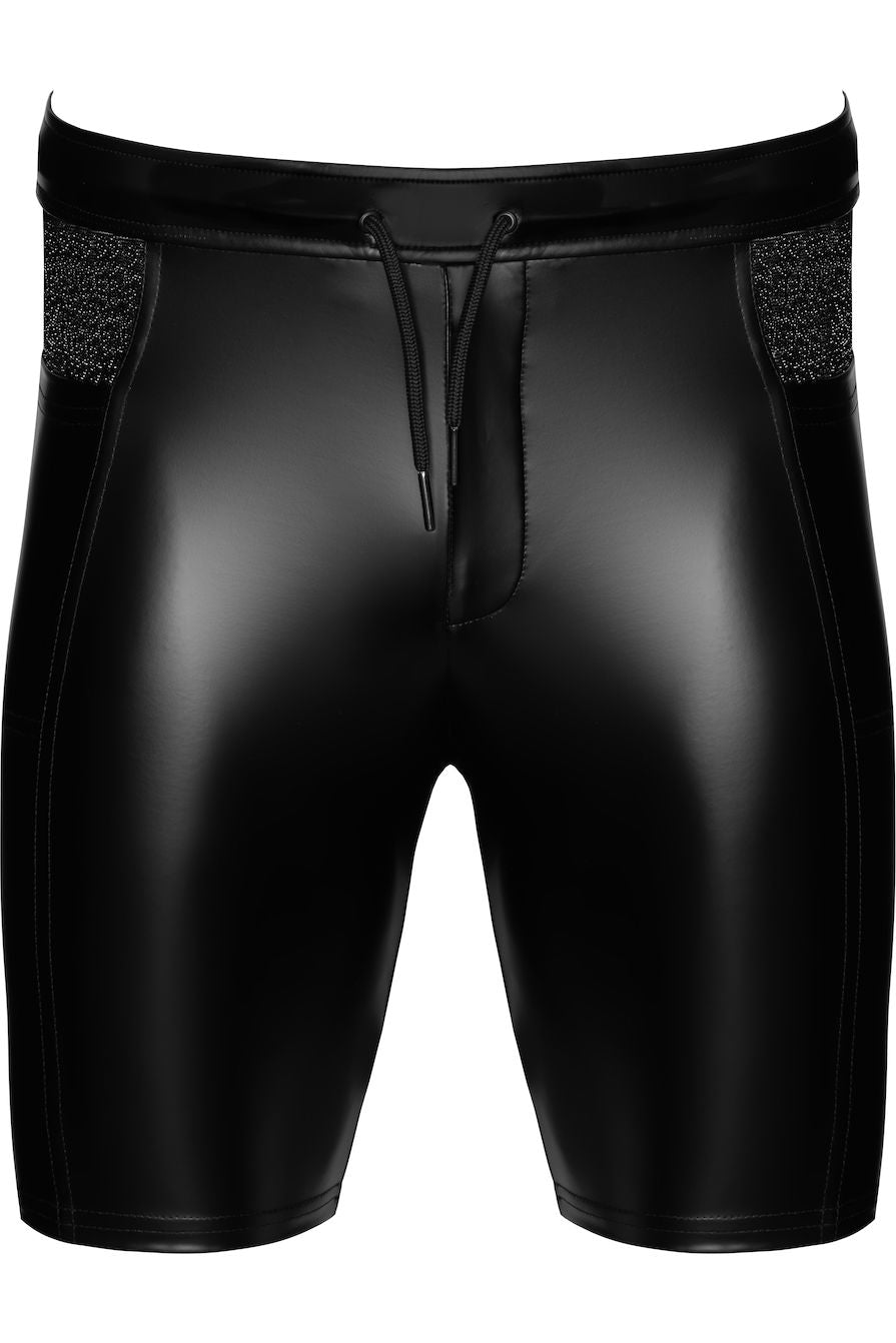 Onyx Hybrid Men's Black Biker Shorts