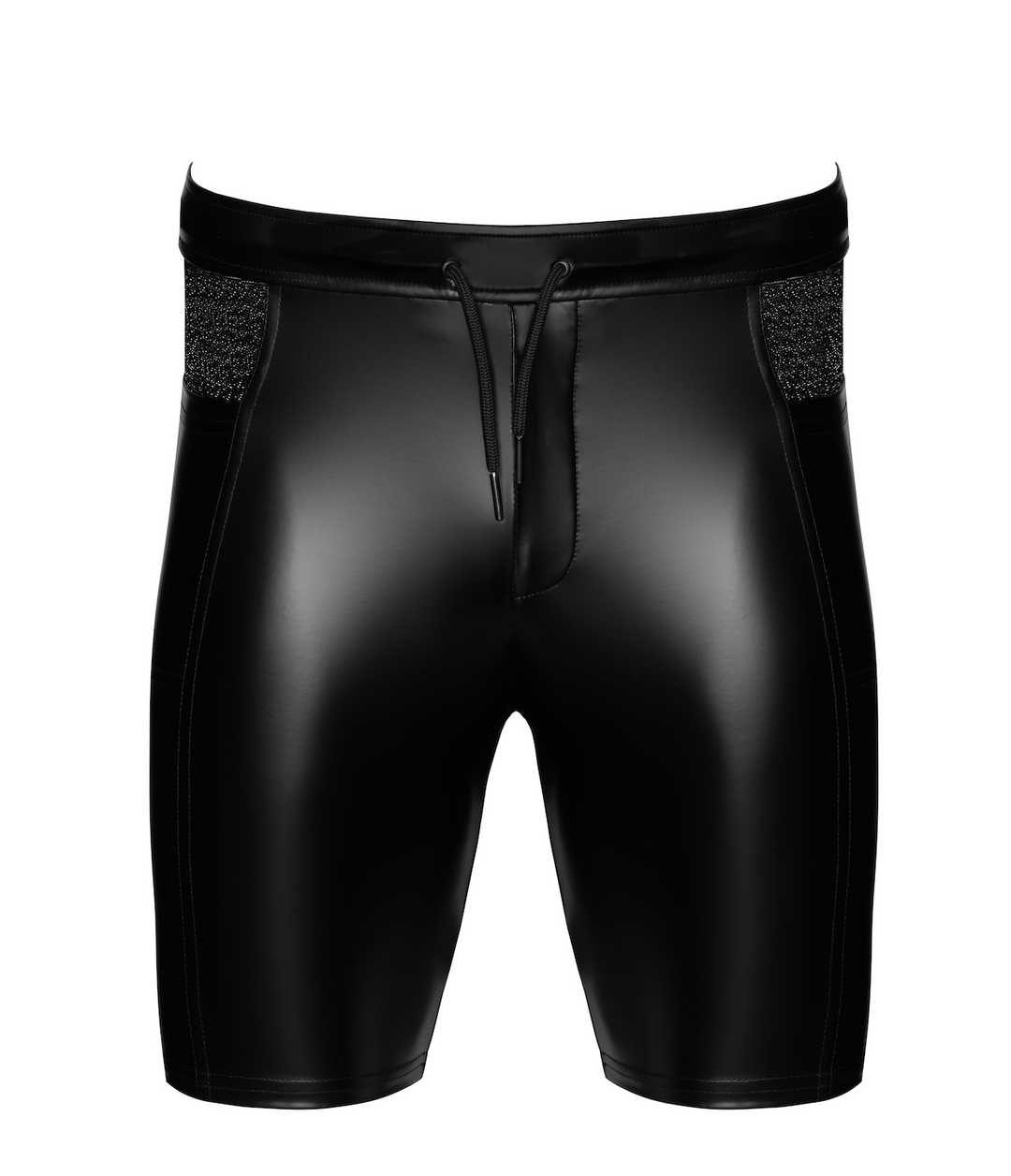 Onyx Hybrid Men's Black Biker Shorts