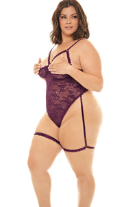 Open Shelf Cup Teddy With Open Gusset-Teddies-SEXYSHOES.COM