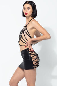 Patrice Catanzaro PALOMBE Lycra Skirt in Black  from SexyShoes.com