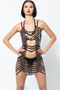 Patrice Catanzaro PALOMBE O Ring Slinky Dress in Black  from SexyShoes.com