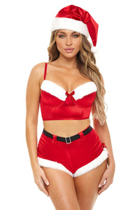 Oh La La Cheri Padded Longline Bra And High Waist Short in Default Title  from SexyShoes.com