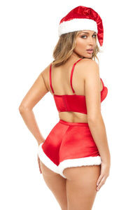 Padded Longline Bra And High Waist Short-Holiday Costumes-SEXYSHOES.COM