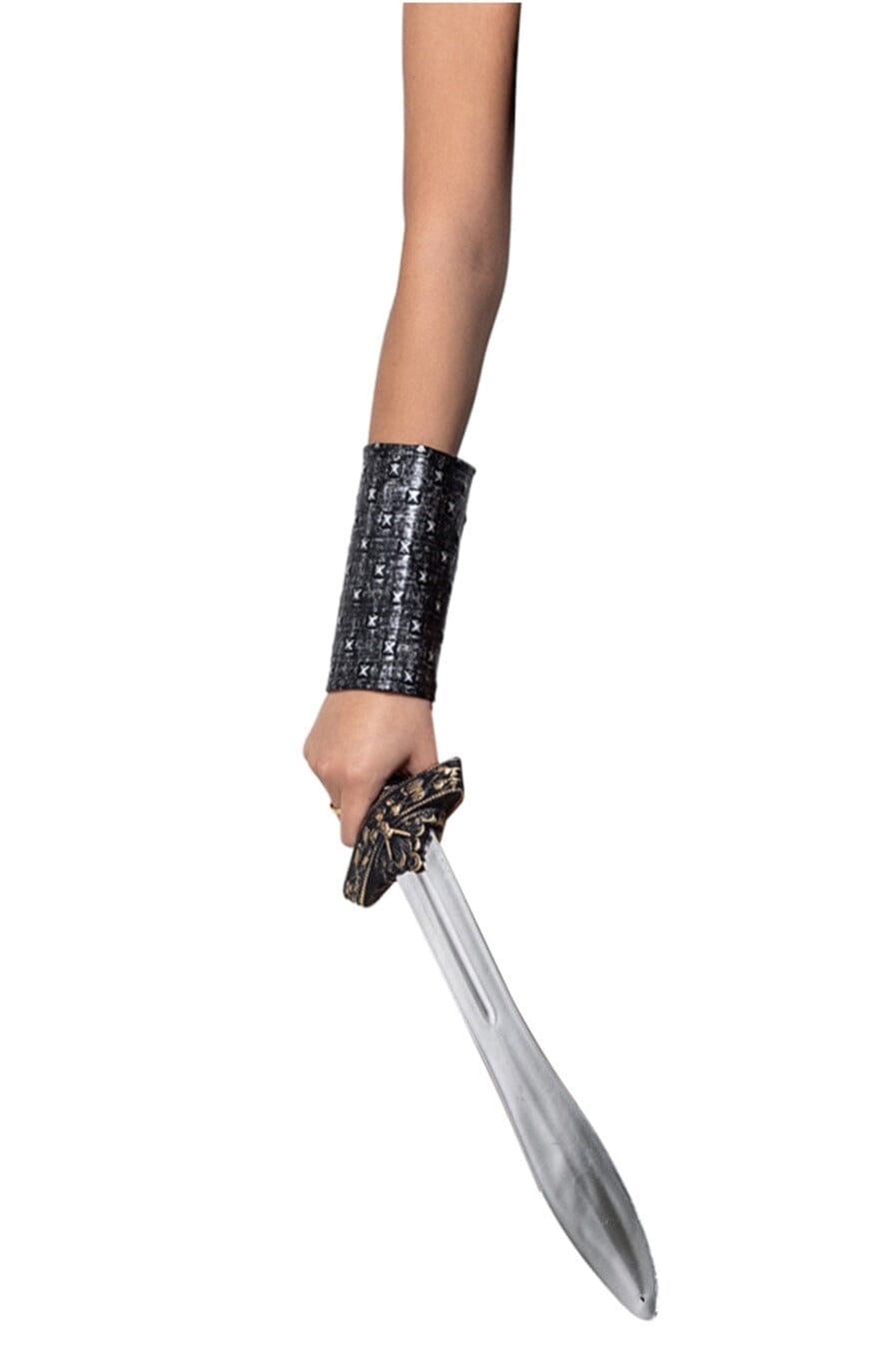 Roma Costumes Pair of Warrior Arm Cuffs in Black  from SexyShoes.com