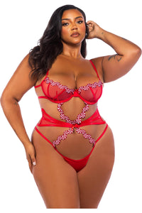 Roma Confidential Peppermint Kiss Teddy in Red  from SexyShoes.com