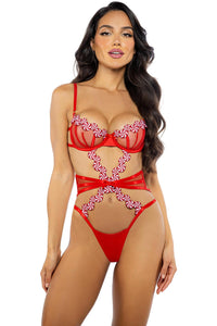 Roma Confidential Peppermint Kiss Teddy in Red  from SexyShoes.com