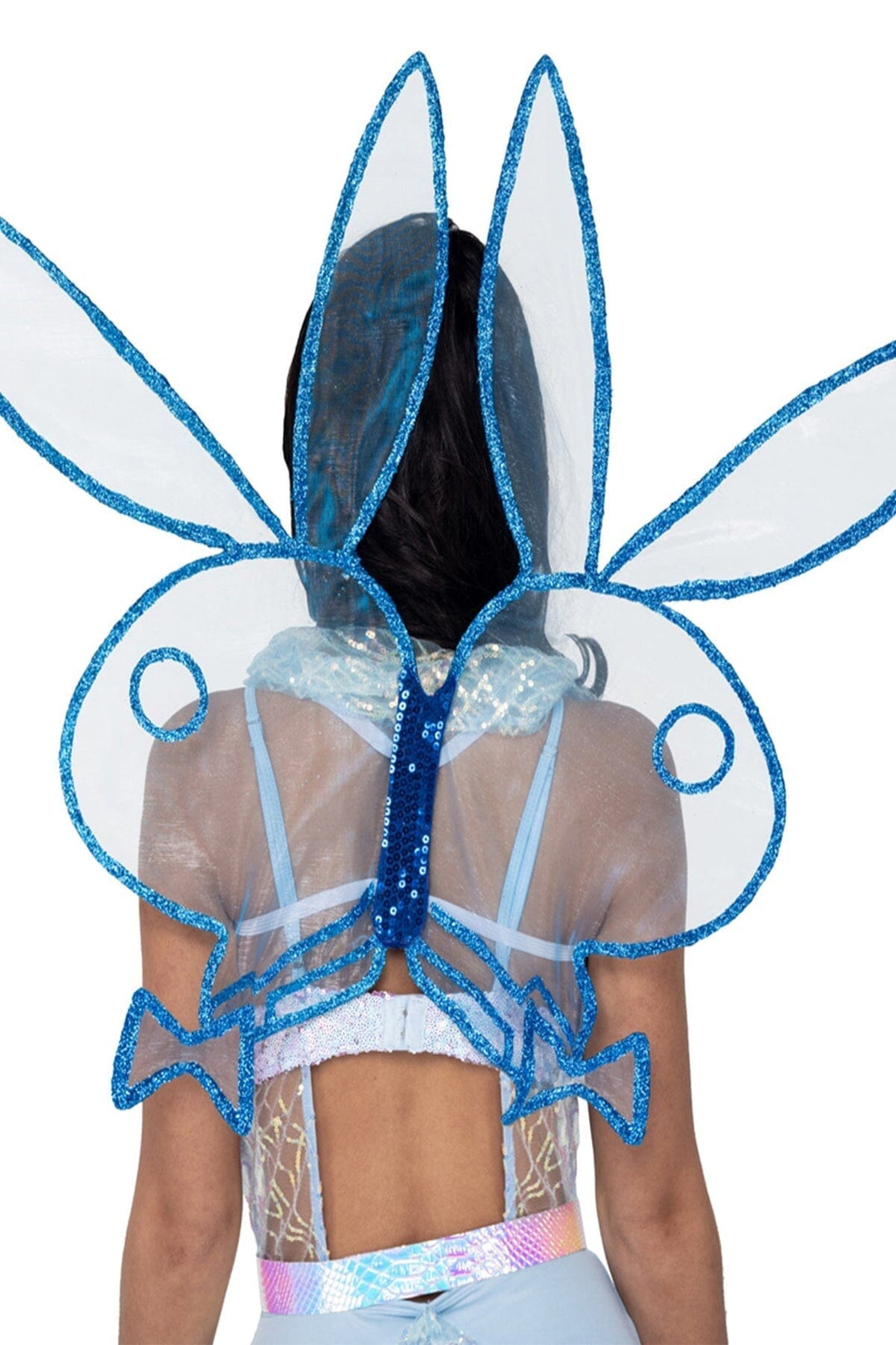 Roma Costumes Playboy Bunny Fairy Wings in Blue  from SexyShoes.com