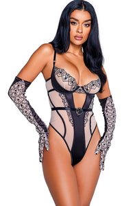 Roma Confidential Playboy Bunny Kiss Teddy in Black  from SexyShoes.com