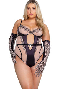 Roma Confidential Playboy Bunny Kiss Teddy in Black 