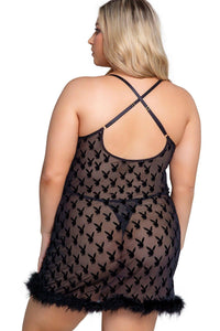 Roma Confidential Playboy Bunny Noir Chemise in Black 