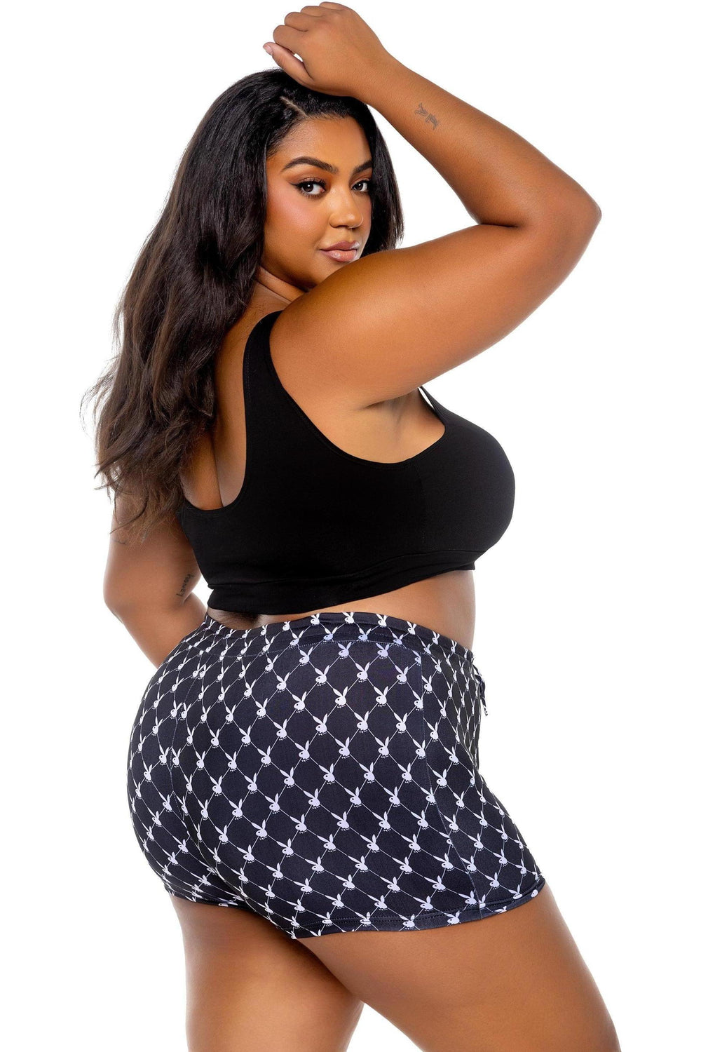 Playboy Bunny Slumber Lounge 2pc Set-Lingerie Sets-SEXYSHOES.COM