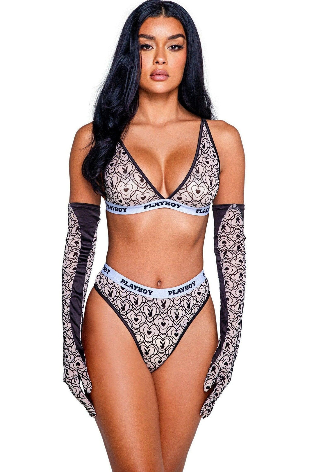 Roma Confidential Playboy Bunny Sport Set in Black  from SexyShoes.com