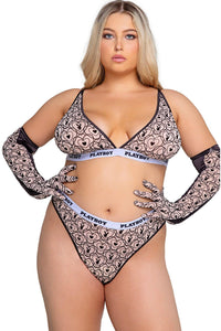 Roma Confidential Playboy Bunny Sport Set in Black 