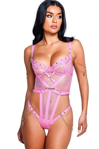 Roma Confidential Playboy Charm Teddy in Pink  from SexyShoes.com