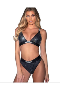 Roma Confidential Playboy Disco Fever 2pc Set in Black  from SexyShoes.com