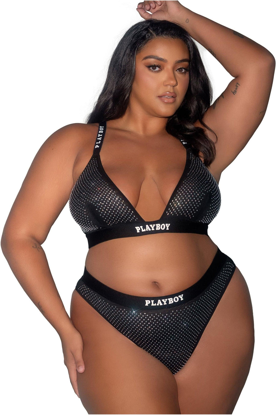 Playboy Disco Fever 2pc Set-Lingerie Sets-SEXYSHOES.COM