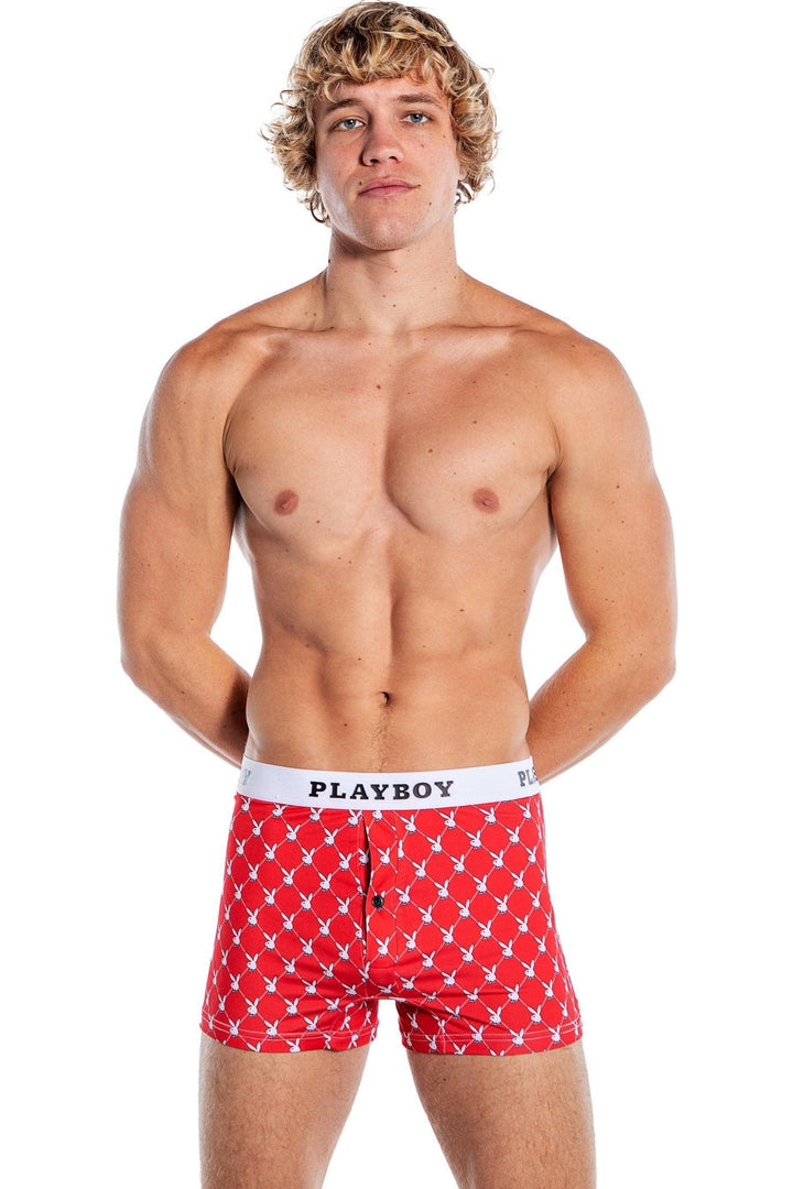 Playboy Mens Argyle Boxer Briefs