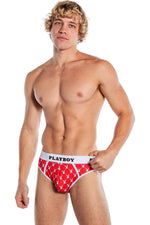 Playboy Mens Argyle Briefs