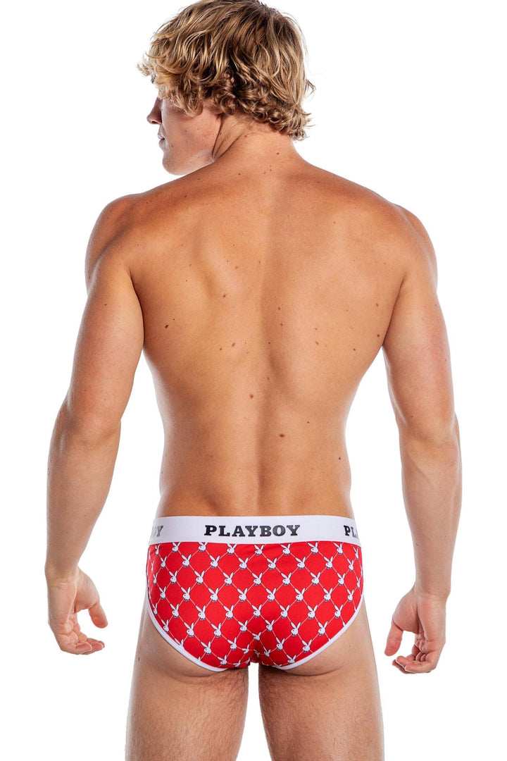 Playboy Mens Argyle Briefs