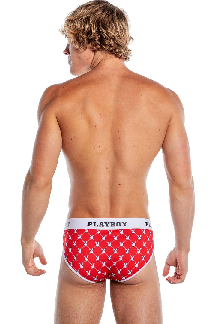 Playboy Mens Argyle Briefs