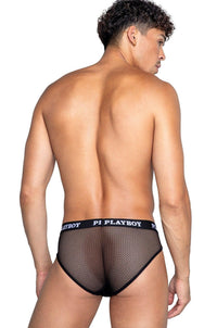 Roma Confidential Playboy Mens Dark Room Briefs in Black 