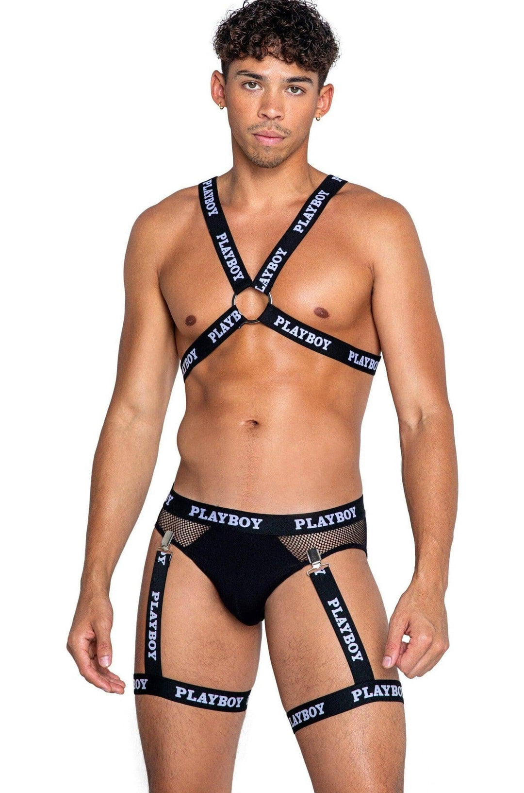 Playboy Mens Dark Room Harness - SEXYSHOES.COM