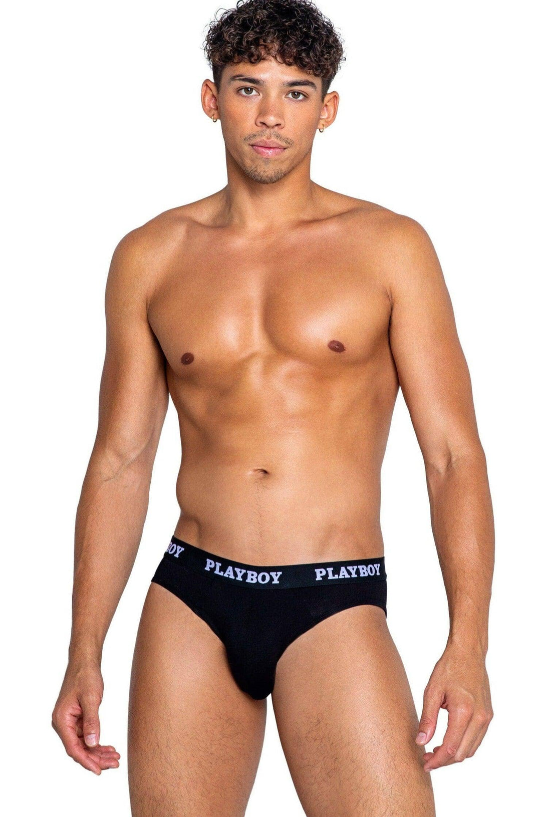 Roma Confidential Playboy Mens Modal Gym Briefs in Black  from SexyShoes.com