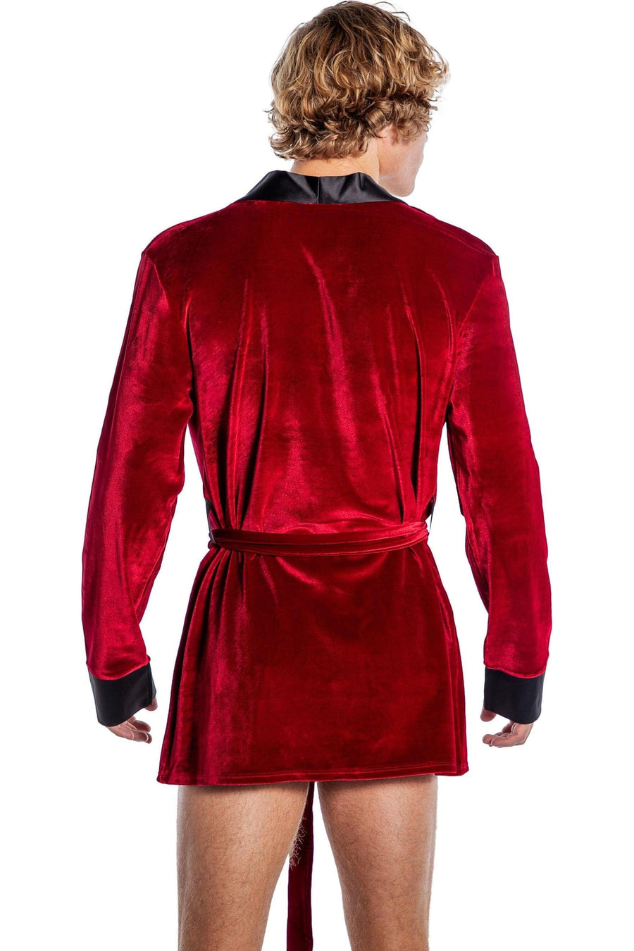 Playboy Mens Smoke Lounge Robe-Gowns + Robes-SEXYSHOES.COM