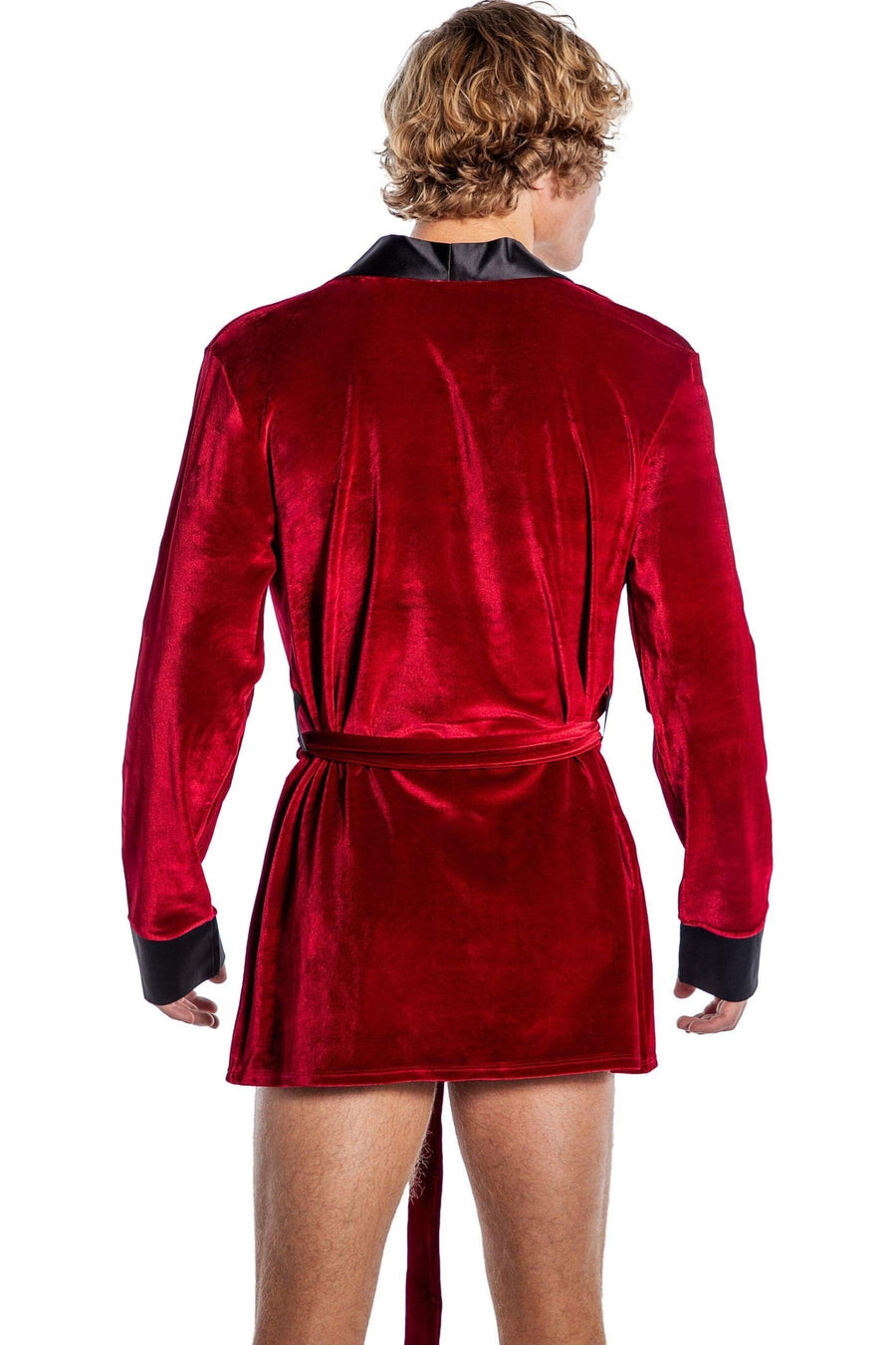 Playboy Mens Smoke Lounge Robe-Gowns + Robes-SEXYSHOES.COM