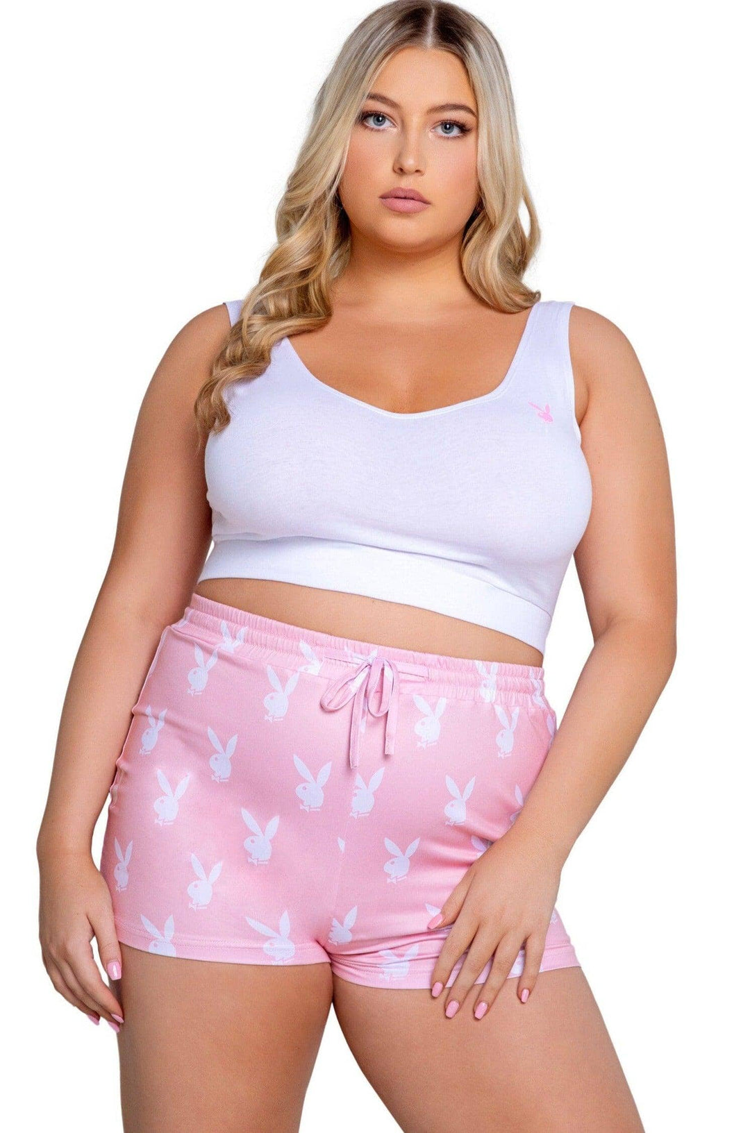 Roma Confidential Playboy Slumber Bunny 2 Piece Set in Pink 
