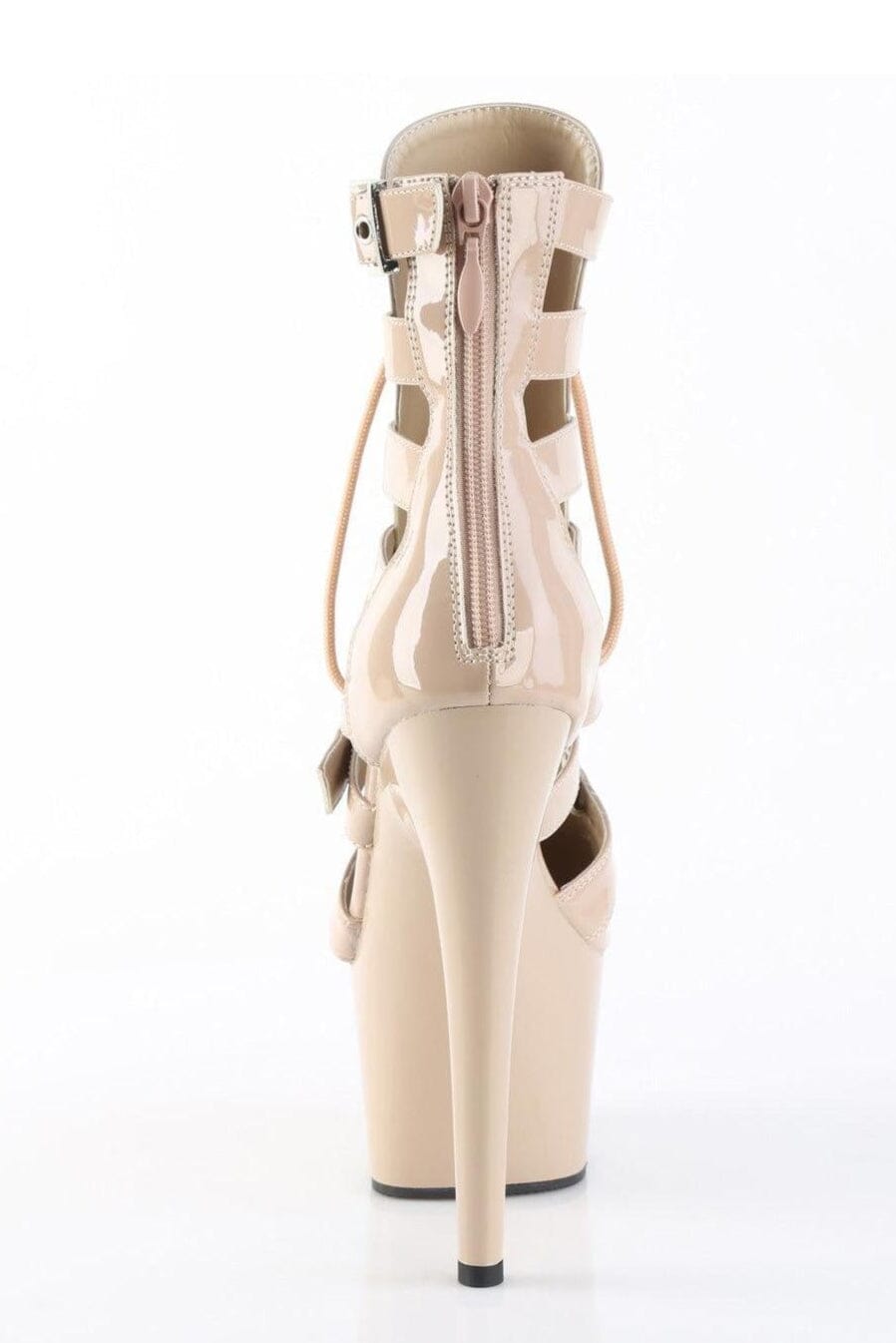Pleaser  ADORE-1013MST Ankle Boot in Blush Patent