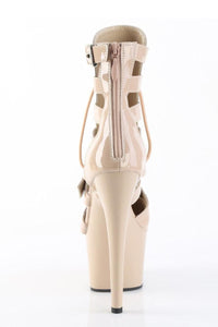 Pleaser  ADORE-1013MST Ankle Boot in Blush Patent