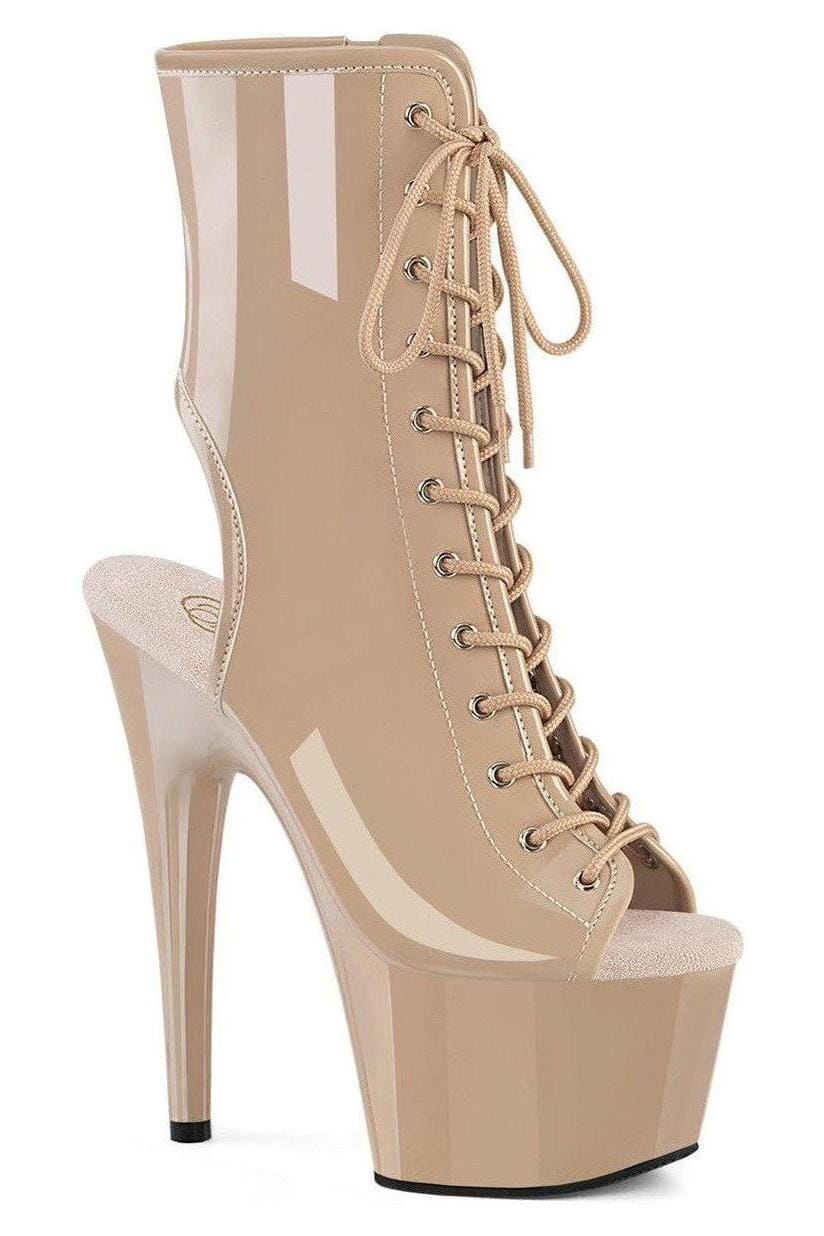 Pleaser  ADORE-1016 Ankle Boot in Blush Patent from SexyShoes.com