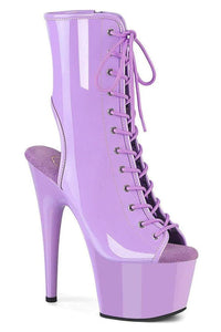 Pleaser  ADORE-1016 Ankle Boot in Purple Faux Leather from SexyShoes.com