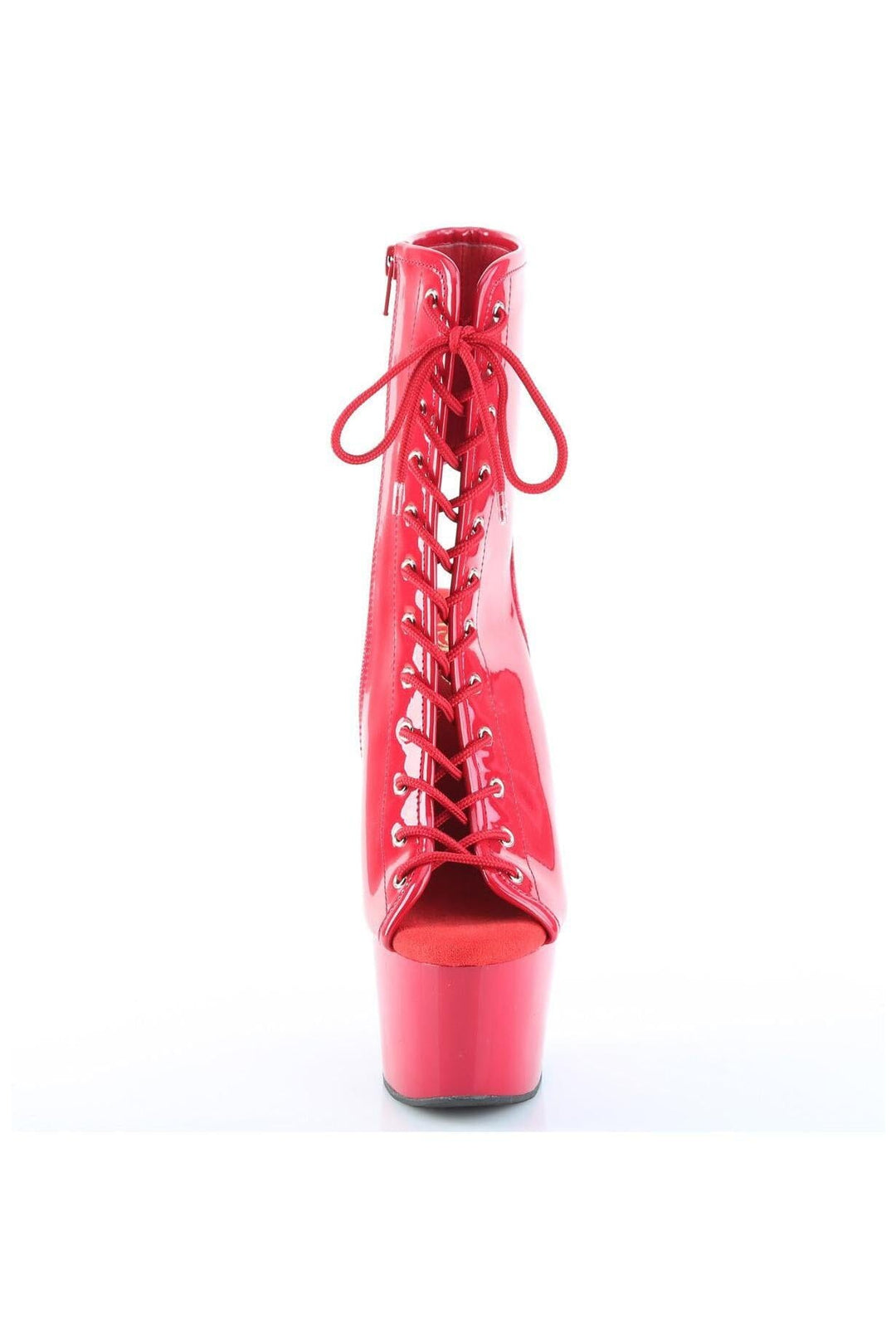 Pleaser  ADORE-1016 Ankle Boot in Red Patent