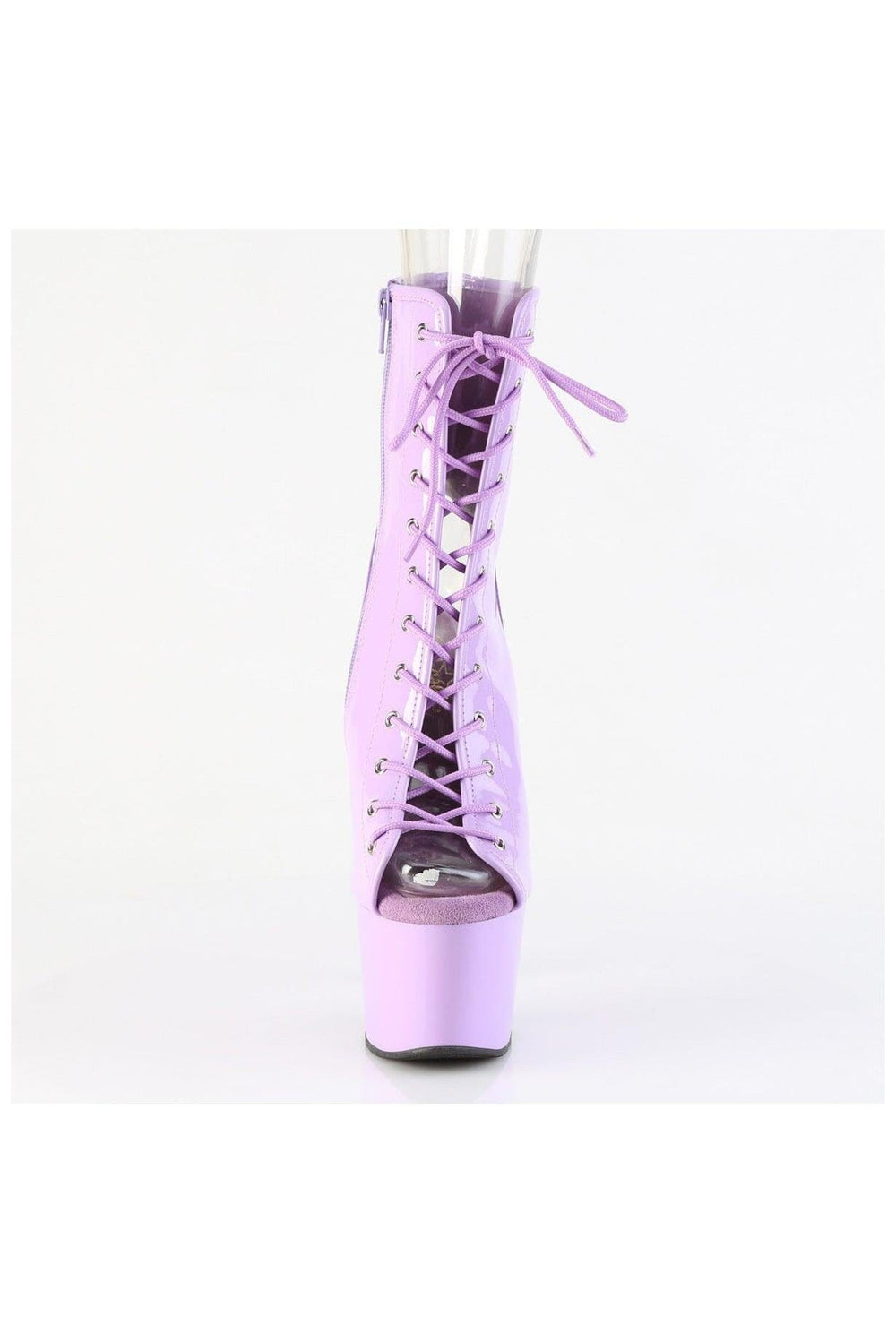 Pleaser  ADORE-1016 Ankle Boot in Purple Faux Leather