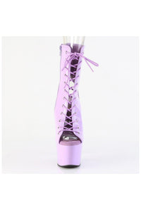 Pleaser  ADORE-1016 Ankle Boot in Purple Faux Leather