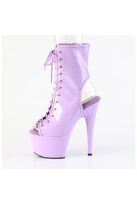 Pleaser  ADORE-1016 Ankle Boot in Purple Faux Leather