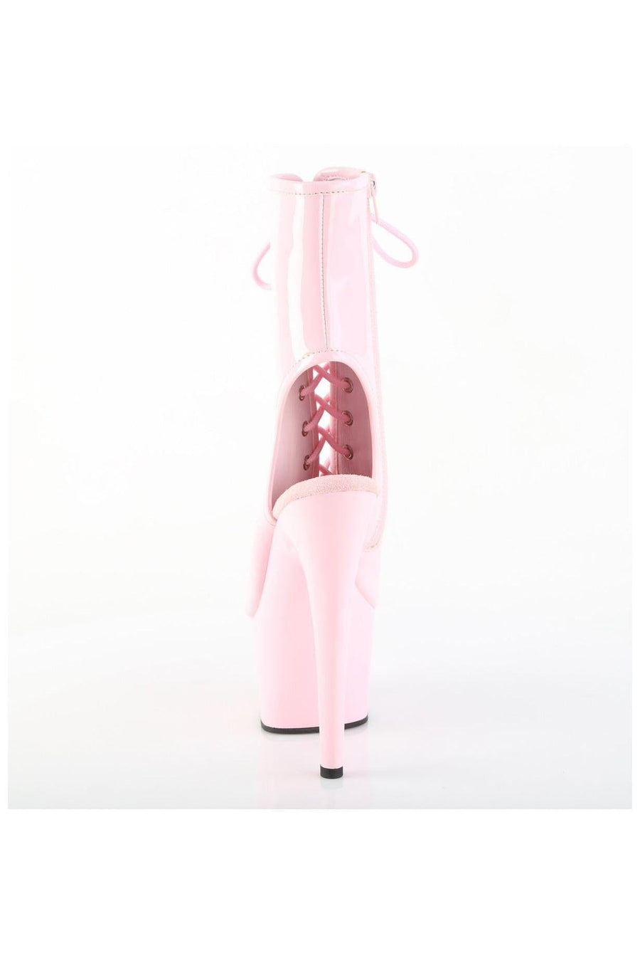 Pleaser  ADORE-1016 Ankle Boot in Pink Patent