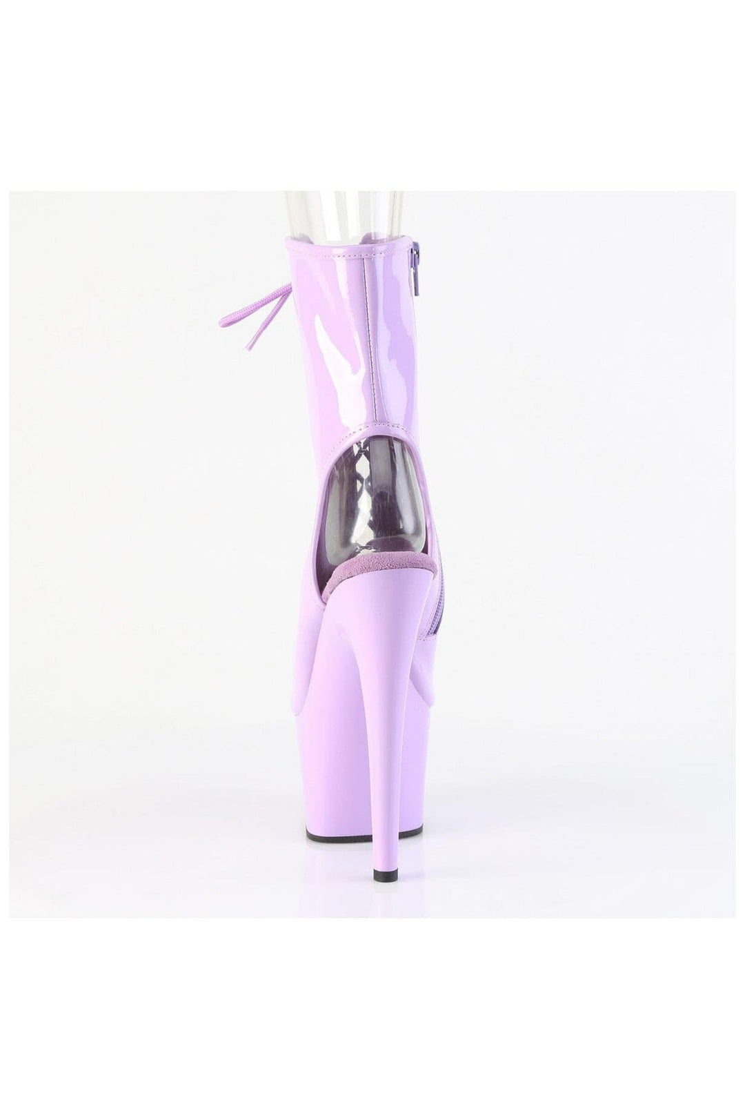 Pleaser  ADORE-1016 Ankle Boot in Purple Faux Leather