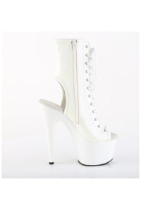 Pleaser  ADORE-1016 Ankle Boot in White Patent