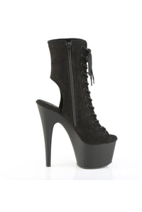 Pleaser  ADORE-1016 Ankle Boot in Black Faux Suede